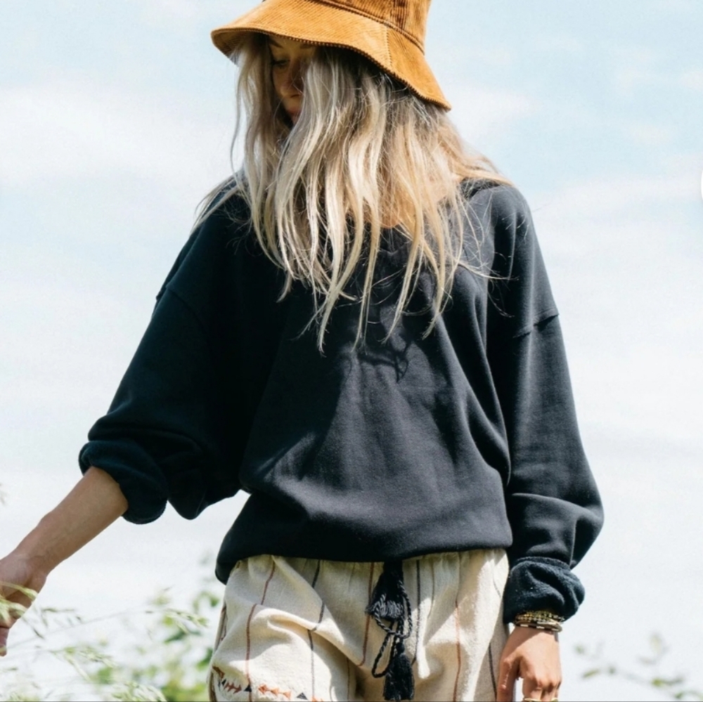Jackson Rowe Raw Edge Hem Sweatshirt